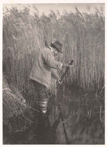 Rietsnijder bij de Norfolk Broads, Peter Henry Emerson (attributed to), 1885 - 1886 Canvas Print