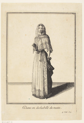 Lady in morning undress, God of Saint John (copy after), c. 1676 - c. 1683 Canvas Print