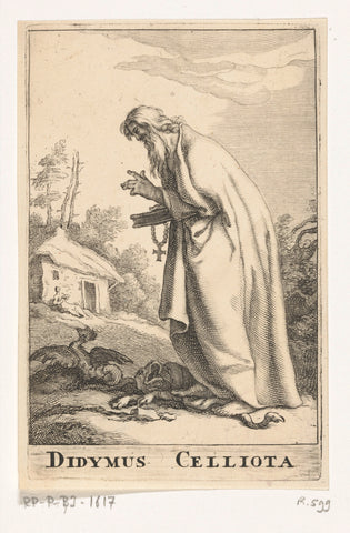 Didymus the Blind, Frederick Bloemaert, after 1636 - c. 1670 Canvas Print