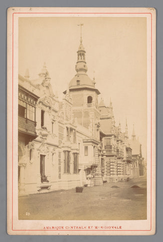 View of the Central and South American part of the 1878 World's Fair in Paris, Adolphe Block (possibly), 1878 Canvas Print