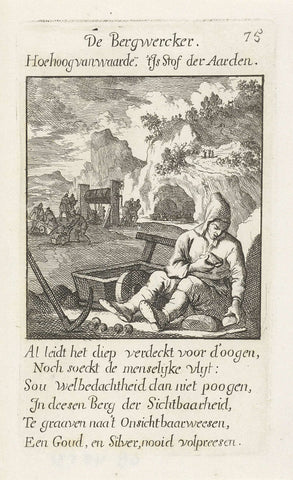 Miner, Caspar Luyken, 1694 Canvas Print