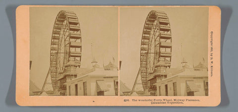 Ferris wheel at the 1893 World's Fair, Benjamin West Kilburn, 1893 Canvas Print