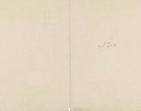 Cover for the different states of the print 'Begrafenis van de Delftsche academie, 30 juni 1864' by Cornelis van der Grient, Cornelis van der Griendt, 1864 - 1918 Canvas Print