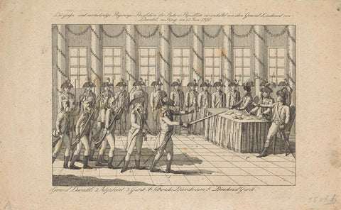 Coup d'etat by general Daendels, 1798, anonymous, 1798 Canvas Print