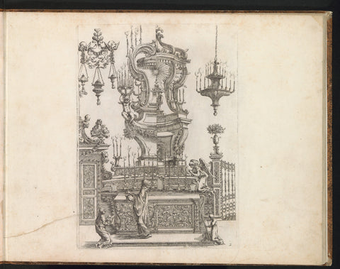 Designs for an Altar, Filippo Passarini, 1698 Canvas Print