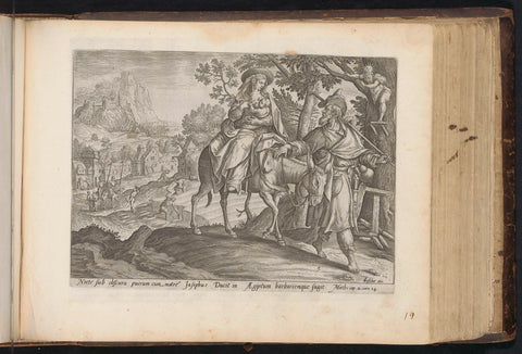 Flight to Egypt, anonymous, Maerten de Vos, 1643 - 1646 Canvas Print