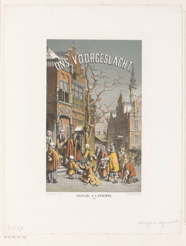 Title page for: Ons Voorgeslacht 5e deel, David van der Kellen (1827-1895), 1863 Canvas Print