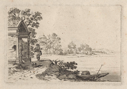 Dilapidated chapel, Gillis van Scheyndel (I), 1605 - 1653 Canvas Print