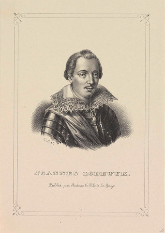 Portrait of Joannes Lodewijk, Gerhardus Fredericus Eilbracht, c. 1838 Canvas Print