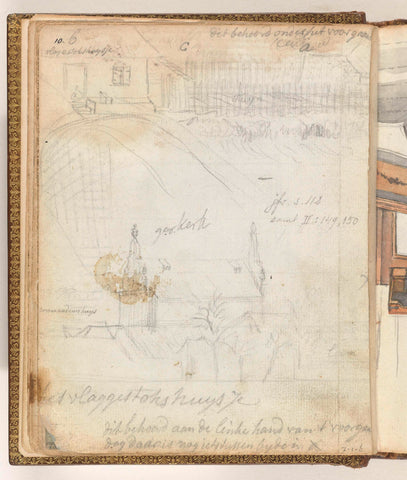 Preliminary study of a view of Galle, Jan Brandes, 1785 - 1786 Canvas Print