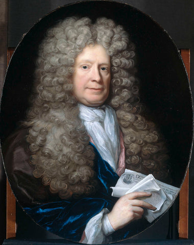 Portrait of Pieter van de Poel, Arnold Boonen, 1690 - 1729 Canvas Print