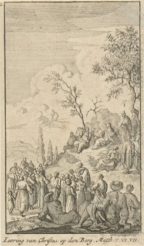 The Sermon on the Mount, anonymous, 1720 Canvas Print