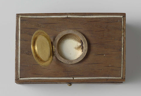 Oak box with mementos of Jan van Speijk, anonymous, after 1831 - after 1832 Canvas Print