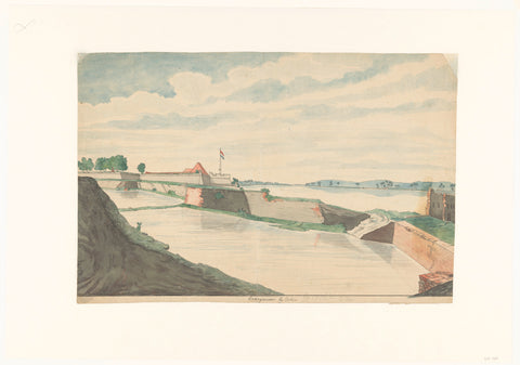 Fort Kranganoor near Cochin, Jan Brandes, 1785 Canvas Print