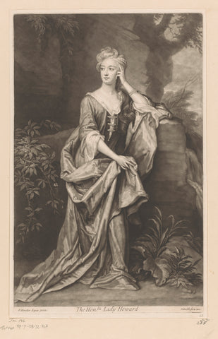 Portrait of Anabella Howard, John Smith (printmaker/ publisher), 1693 - 1742 Canvas Print