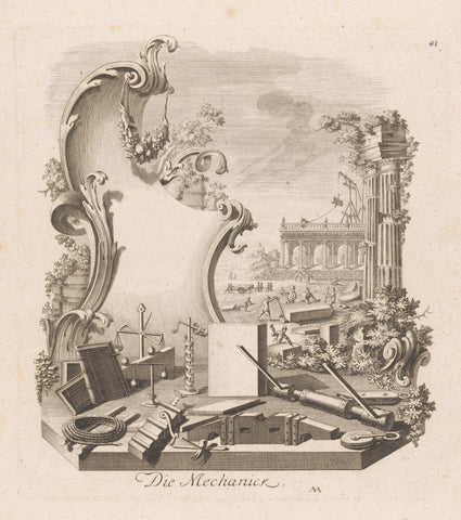 Mechanica, Jan Balzer (possibly), 1772 Canvas Print