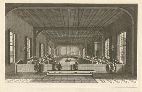 First meeting of the Oeconomische Tak in Haarlem, 1778, Simon Fokke, in or after 1778 Canvas Print