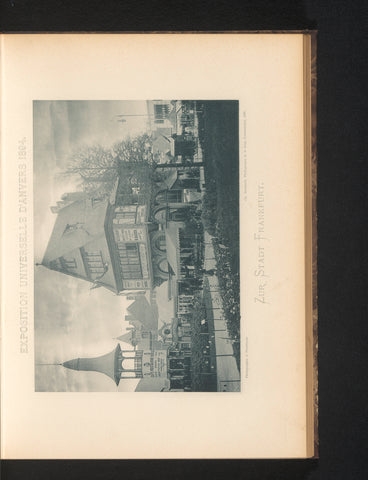 View of a reconstructed part of Frankfurt at the Antwerp World's Fair in 1894, Charles Bernhoeft, 1894 Canvas Print