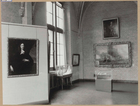 Room 108 seen to the southeast with a portrait of Johan de Witte, 1963 Canvas Print