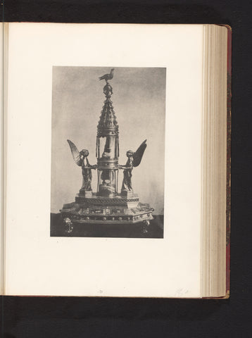 Monstrance from the Basilica of Our Lady in Tongeren, exhibited at an exhibition on religious objects from the Middle Ages and Renaissance in 1864 in Mechelen, Joseph Maes, 1864 - in or before 1866 Canvas Print