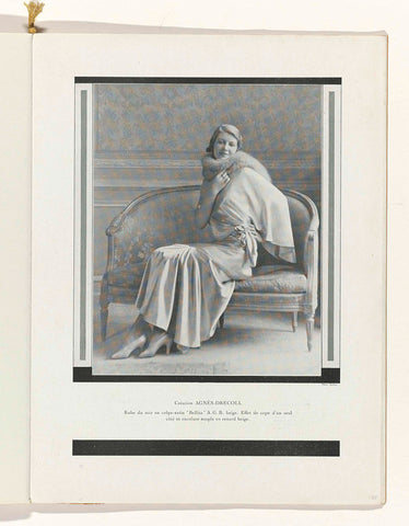 Art - Goût - Beauté, Feuillets de l' élégance féminine, Novembre 1931, No. 135, 12e Année, p. 25, Isabey, 1931 Canvas Print