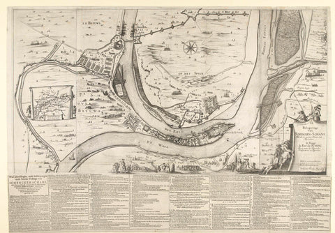 Siege of Schenckenschans, 1635, Willem Hondius, 1635 Canvas Print