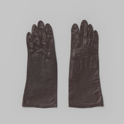 Glove of dark brown glacé leather, anonymous, c. 1960 Canvas Print