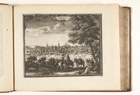 View of Brussels, 1726, anonymous, 1726 Canvas Print