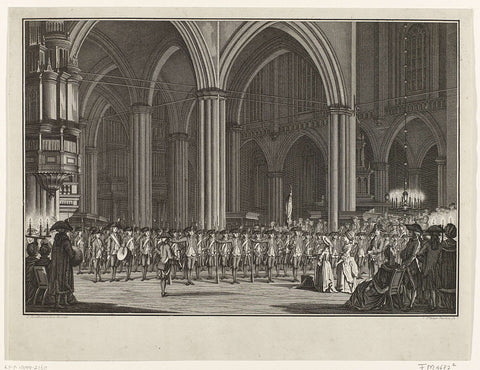 Genootschap Pro Patria in de Nieuwe Kerk, 1786, Caspar Jacobsz. Philips, 1786 Canvas Print