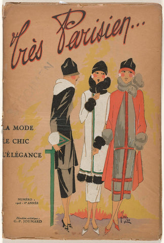 Very Parisian (...) La Mode Le Chic L'Élégance 1925, Number 1, 1925-6th year, G-P. Joumard, 1925 Canvas Print