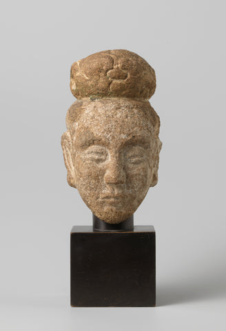 Head of a Buddhist figure, , c. 960 - c. 1279 Canvas Print