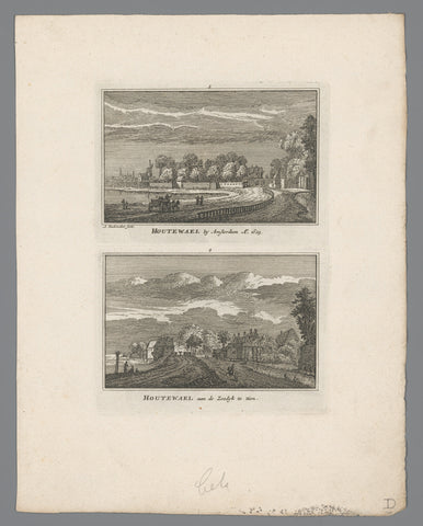 Views of Houtewael, Abraham Rademaker, 1727 - 1733 Canvas Print