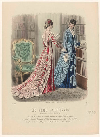 Les Modes Parisiennes, 1878, No. 1782 : Spécialité de Costumes, (...), anonymous, 1878 Canvas Print