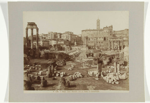 Forum Romanum with the Capitoline Hill in the background, Rome, anonymous, c. 1880 - c. 1904 Canvas Print