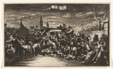 Capture of Prince Wilhelm von Fürstenberg, 1674, anonymous, 1674 - 1675 Canvas Print