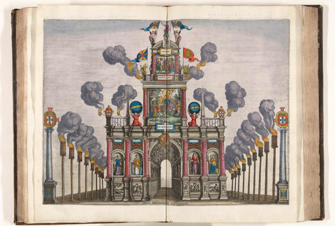 The Portuguese Gate of Honour (front), 1599, Pieter van der Borcht (I), 1599 Canvas Print