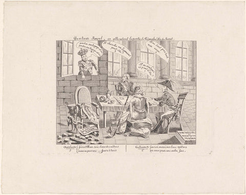 Royal Quartet Game, 1830, anonymous, 1830 - 1831 Canvas Print