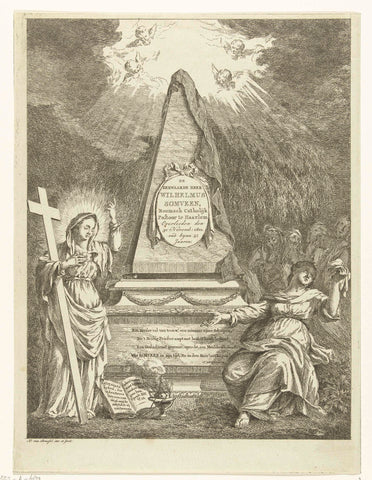 Monument to Wilhelmus Somveen, Hermanus van Brussel, in or after 1802 - in or before c. 1804 Canvas Print