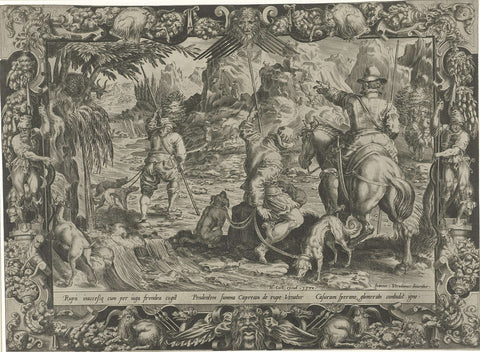 Capricorn Hunt, Harmen Jansz Muller, 1570 Canvas Print