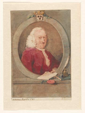 Portrait of Pieter van Bleiswijk, Aert Schouman, 1787 Canvas Print