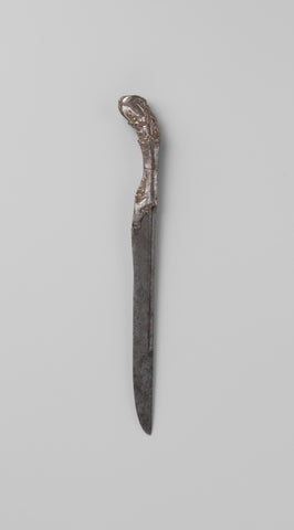 Iron knife with silver handle, , 1775 - 1800 Canvas Print