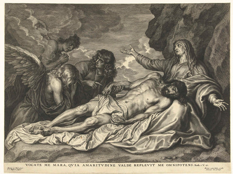 Mourning of Christ, Schelte Adamsz. Bolswert, 1596 – 1659 Canvas Print