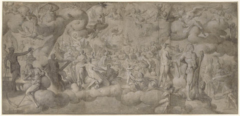 The Wedding of Cupid and Psyche, Bartholomeus Spranger, 1575 - 1587 Canvas Print