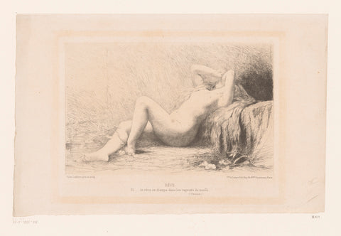 Reclining, Jules Joseph Lefebvre, 1875 - 1912 Canvas Print