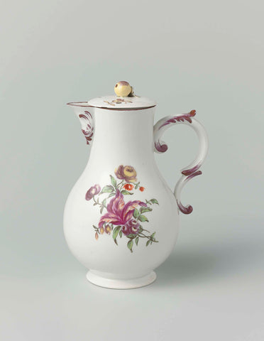 Milk jug, Weesper porseleinfabriek, c. 1759 - c. 1771 Canvas Print