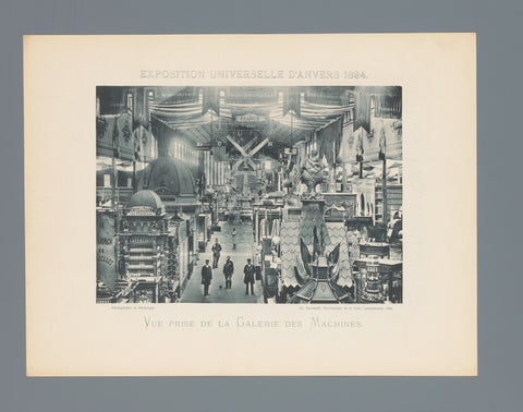 French section in a hall during the World's Fair of 1894 in Antwerp, Charles Bernhoeft, c. 1894 Canvas Print