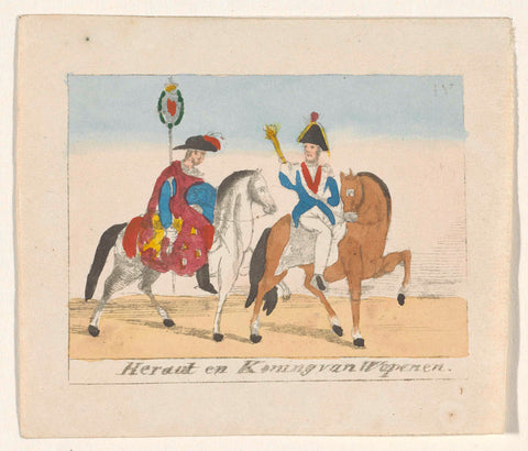 Herald and King of Arms, anonymous, 1840 - 1841 Canvas Print