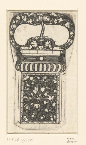 Design for a buckle, anonymous, 1500 - 1600 Canvas Print