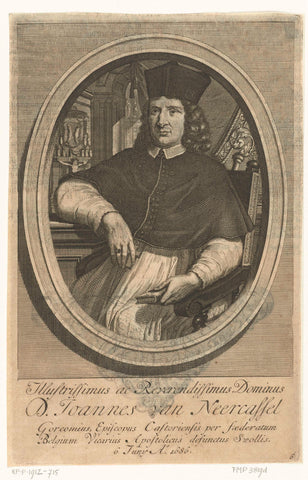 Portrait of apostolic vicar Johannes van Neercassel, François van Bleyswijck, 1726 Canvas Print