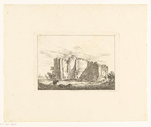 Ruins of Brederode, Hermanus of Brussels, in or after 1815 Canvas Print